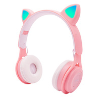 Fabriek Directe Verkoop Draadloze Hoofdtelefoon Leuke Oortelefoon Mini Studio Gaming Kat Headset Gamer