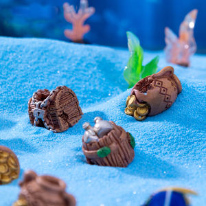 Aquarium sous-marin paysage décor ornements bricolage aquarium décoration Miniature résine Simulation trésor <span class=keywords><strong>coffre</strong></span> ornement artisanat - Product Image 3