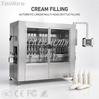 Machine de remplissage automatique linéaire pour crèmes, lotions et pâtes en flacons – Production continue et fonctionnement stable