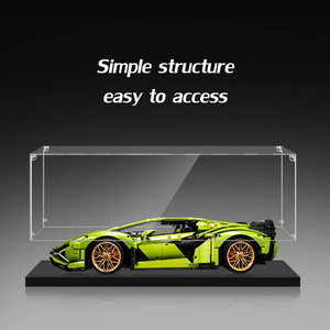 Boîte de rangement et d'affichage en verre réutilisable, de différentes tailles (petite, moyenne, grande), standard minier, assemblée, avec support de carte - Product Image 5