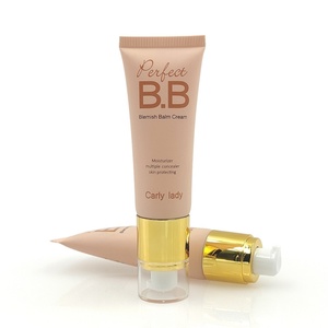 Emballage personnalisable pour petit tube de crème BB, fabriqué en usine, tube ovale en plastique avec pompe, imprimé en couleur, conteneur cosmétique vide - Product Image 2
