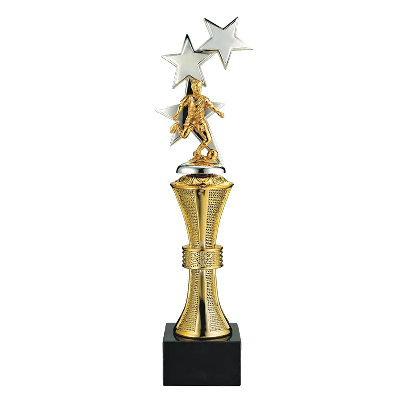 अनुकूलित धातु स्टार ट्रॉफी शिल्प क्रिस्टल पुरस्कार ट्राफियां पदक सजीले