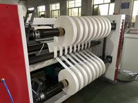 Machine de découpe et de rembobinage semi-automatique haute productivité WFHT HT1300P pour tissus non tissés et films plastiques, 200 m/min