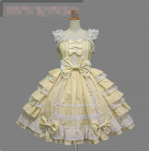 Abito da Principessa Lolita in Cotone Rosa per Donne, <span class=keywords><strong>Vestito</strong></span> Gotico Stile Corte, Costume da Cameriera Anime per Ragazze - Product Image 6