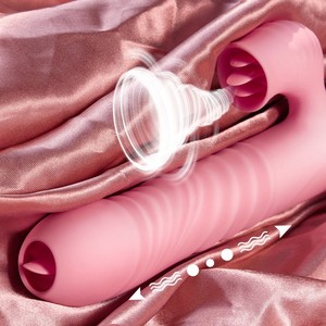 जी स्पॉट और क्लिटोरिस उत्तेजना के साथ महिलाओं के लिए शक्तिशाली स्वचालित रिट्रेटेबल वाइब्रेटर डिल्डो - Product Image 2