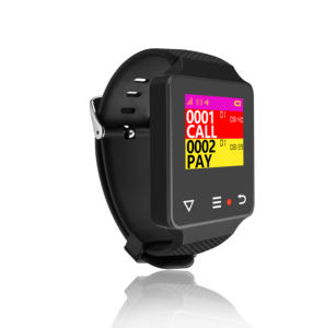 Localizador de Camareros para Restaurante, Resistente al Agua, con Pantalla, 4 Números de Llamada, Correa de Muñeca Fácil de Reemplazar, Carga Magnética - Product Image 1