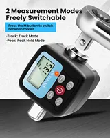 GOYOJO adaptor kunci pas torsi elektronik, konverter instrumen pengukur kekuatan 1/2 \ "1/4" Tampilan LCD presisi