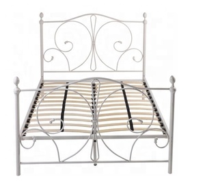 Testa del <span class=keywords><strong>letto</strong></span> dal design semplice e bello alla moda con acciaio a sfera di cristallo con struttura verniciata a polvere <span class=keywords><strong>letto</strong></span> in <span class=keywords><strong>ferro</strong></span> battuto di fabbricazione cinese - Product Image 1