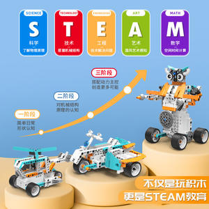 Set Educativo STEAM di Alta Qualità in ABS, Programmazione e Scienza, Compatibile con <span class=keywords><strong>Lego</strong></span>, Mini Blocchi da Costruzione per Giocattoli Educativi per Bambini - Product Image 3