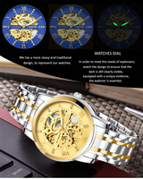 Montre automatique CX-8802 très populaire, étanche 3ATM, marque de luxe, mécanique, tourbillon, montre-bracelet pour homme