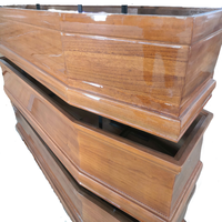 Chine Fournisseur Bois Style Australien Couvercle Plat Cercueil Pologne Bois Cercueils
