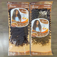 Vente en gros usine : Extensions de cheveux synthétiques à tresser 6X, Extensions de cheveux à tresser en gros, Cheveux à tresser Gogo Curl Expression