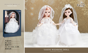 Girls Lovely Cartoon Wedding Dress Toy Mini Plastic <strong>Doll</strong> Play House Dress up <strong>Fairy</strong> Perfect Gift Idea - Product Image 4