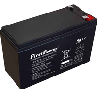 Batterie au plomb régulée par valve FirstPower FP1272 12V7.2Ah, coque ABS ignifuge pour équipement médical et système CATV