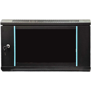 6U Wall Mount Rack <b>Cabinet</b> 60x45x35cm With Glass Door And Lock For <b>Network</b> Equipment - Product Image 3