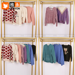 Geryon Vintage Ukay Ukay Winter Ladies Pullover Sweaters Bulk Secondhand Used Cashmere <span class=keywords><strong>Jumper</strong></span> Use Clothes Balles - Product Image 5