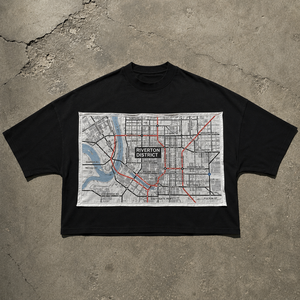 Camiseta Corta Oversize Lavada Personalizada con Estampado Gráfico Vintage, Ajuste Holgado, Estilo Urbano, Etiqueta Colgante Personalizada, Marca Privada, Camiseta para Hombre - Product Image 1