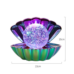 Новый дизайн, блестящая Светодиодная настольная лампа с изменением цвета RGB, светодиодная лампа с большой формой оболочки - Product Image 6