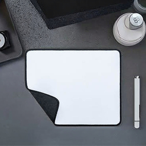 Custom Large Rubber Mouse Pad Blanks Black And White Printed Desk Mat For Sublimation