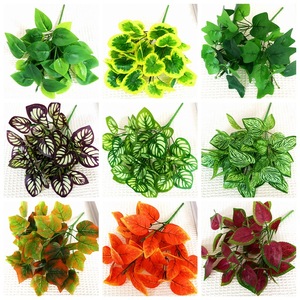 Plantes Artificielles – Bouquet de 7 Branches de Feuilles de Monnaie, Décoration Murale Végétale, 32 cm, Intérieur/Extérieur, Transfrontalier - Product Image 3