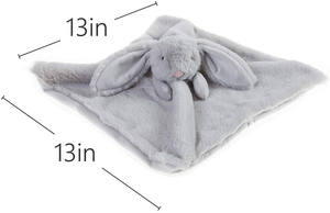 OEM di Fabbrica del Commercio All'ingrosso di Animali di <span class=keywords><strong>Peluche</strong></span> <span class=keywords><strong>Grigio</strong></span> Del <span class=keywords><strong>Coniglio</strong></span> di Coniglietto di Sicurezza Del Bambino Coperta Coperta di <span class=keywords><strong>Peluche</strong></span> - Product Image 3