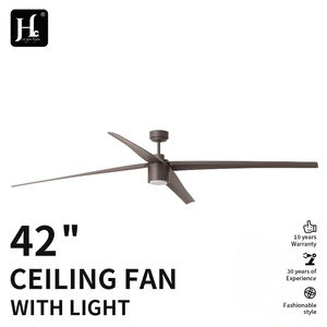 Ventilador de Techo Moderno con Luz Decorativa para Sala de Estar, 52 Pulgadas, 4 Aspas de Madera Contrachapada, con Luz y Control Remoto - Product Image 4