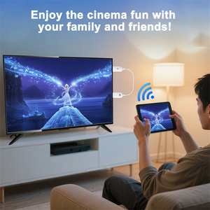 สายต่อรับสัญญาณวิดีโอไร้สายประสิทธิภาพสูงอะแดปเตอร์แสดงผลใช้ร่วมกันสำหรับแล็ปท็อปพีซีไปยังจอภาพทีวี - Product Image 2