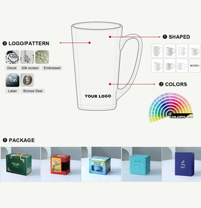 Biểu tượng tùy chỉnh in sứ Mug cá nhân thăng hoa Quà Tặng màu đỏ đen cafe thương hiệu khuyến mại gốm cốc cà phê Mug - Product Image 2