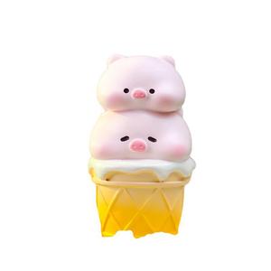 Adornos de <span class=keywords><strong>Restaurante</strong></span> con Forma de Hamburguesa y Corazón para Niñas, Mini Muñeca de Cerdo Adorable, Decoraciones de Escritorio, Venta Directa de Fábrica - Product Image 5
