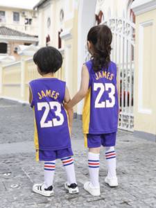 ชุดบาสเก็ตบอลแขนกุด 2 ชิ้นสำหรับเด็ก ดูแรนท์ เททัม ดอนซิช เออร์วิง ชุดบาสเก็ตบอลเนื้อผ้านุ่ม ระบายอากาศได้ดี เสื้อยืดชุดบาสเก็ตบอลสำหรับเด็ก - Product Image 2