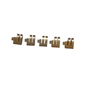 OEM แผ่นโลหะประทับตราสแตนเลสสปริงเหล็กทองเหลืองไฟฟ้าติดต่อแบตเตอรี่สปริงคลิป - Product Image 4