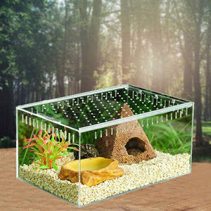 Boîte d'alimentation pour animaux de compagnie, boîtier en plexiglas personnalisé, Cage de <span class=keywords><strong>Reptile</strong></span> de Terrarium en acrylique - Product Image 6