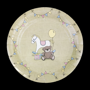 Assiettes en papier jetables Bio Princess de 9 pouces pour garçons et filles, assiettes en papier écologiques, fournitures de fête pour anniversaire, camping, fête - Product Image 5