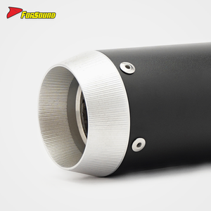 Tubo de escape universal para motocicleta de 51mm de fibra de carbono de acero inoxidable - Product Image 4