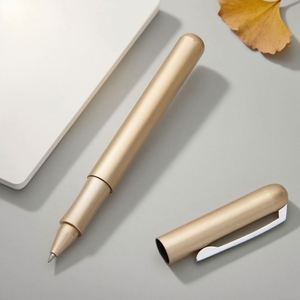 Hot Selling Luxury Signature Rose <b>Gold</b> Metal Ballpoint <b>Pen</b> Custom Rollerball for Office Use 0.5 mm Writing Width Gift with Logo - Product Image 1