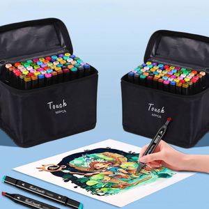 Artist Stationery 168 Colors Permanent Plastic Twin Marker with 6mm Writing Width for Paper and Students - Product Image 1