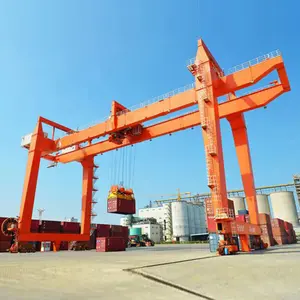 Nucleon ağır 40 ton 50 ton 80 ton ray monte portal konteyner vinci Yard Stack liman istasyonu için
