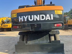 Excavatrice sur pneus Hyundai 210, 210w-9, équipements de construction lourds, à vendre, 210w avec pneus, voiture d'occasion coréenne - Product Image 4