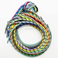 1000 couleurs en stock 5MM rond Polyester tresse lacet coloré moucheté vêtement pantalon cordon de serrage