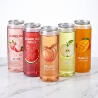Bouteilles jetables transparentes en PET avec couvercles à ouverture facile – Bouteilles vides pour boissons à emporter : jus, soda, café, bière, boissons énergisantes