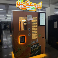 Vers sinaasappelsap automaat met munt-, QR-code- en creditcardbetalingssysteem