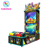 FunSpace Machine de jeu d'arcade commerciale à deux joueurs, à monnayeur, en fibre de verre, avec jeu de mémoire et de tir de précision