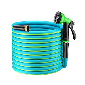 Manguera de Jardín de PVC de Alta Presión de Alta Calidad, Estándar CNS, de 25 a 100 Pies, Diámetro Interior de 5/8'', Flexible, con Boquilla de 10 Funciones - Product Image 1