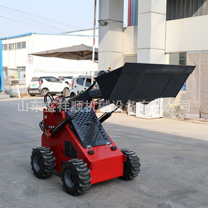 รถตักล้อยางขนาดเล็กสำหรับตกแต่งภายใน งานเกษตรกรรม งานก่อสร้างอเนกประสงค์ และทำความสะอาดขยะ - Product Image 4