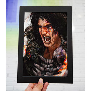 Affiche giclée sans acide imprimée à l'encre Peinture décorative encadrée Cadre <span class=keywords><strong>photo</strong></span> en carton sans acide Illustration Art Celebrity Book - Product Image 2