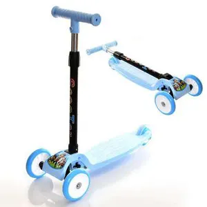 Foldable And Light Emitting Children's Scooter Kick Scooter For Children Kid Toys