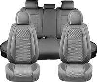 Vente en gros de housses de siège de voiture universelles en cuir de luxe respirantes et imperméables personnalisées
