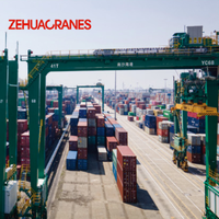Grue RTG à chariot portique en caoutchouc pour conteneurs, pont portique de quai 35 T 40 T 45 T pour port maritime, conforme CE ISO