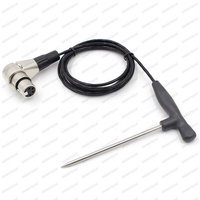 Putih B BBQ Sensor suhu PT100 Probe kawat nikel krom
