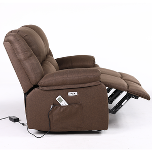 आधुनिक लिविंग रूम टू-सीटर इलेक्ट्रिक रिक्लियर सोफा 8-पॉइंट मालिश और गर्म कारखाने थोक खंड के साथ - Product Image 5